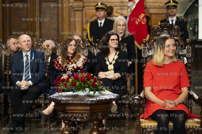 Gdańsk. Uroczysta LI sesja Rady Miasta Gdańska w...