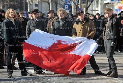 Realizacja filmu Czarny Czwartek na rogu ul. 10 Lutego...