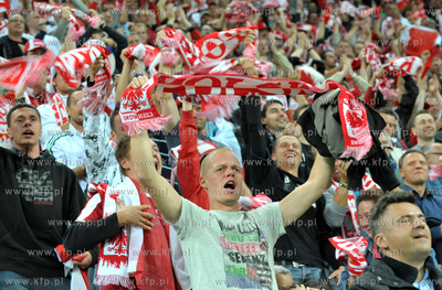 Gdansk. Stadion pilkarski PGE Arena. Mecz towarzyski...