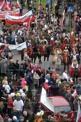 Gdanska Parada Niepodleglosci na ul. Podwale Staromiejskie....