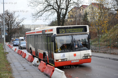 Gdansk Siedlce ul. Lostowicka pomiedzy dzielnicami...