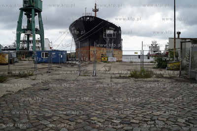 Gdynia. Okolice stoczni Nauta na u. Waszyngtona.  Na...