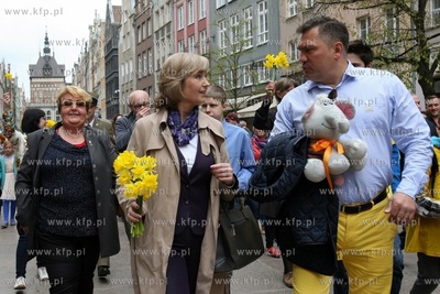 Gdańsk. Pola Nadziei. Nz. Henryka Strycharska Krzywonos,...