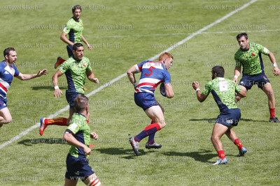 Gdynia. Mistrzostwa Europy w Rugby 7. Mecz Wielka Brytania...