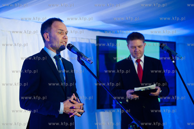 Gdansk. Wrzeszcz. Uroczystosc wmurowania kamienia wegielnego...