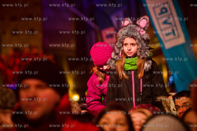 Gdansk. Dlugi Targ. Swiateczny koncert Cala Polska...