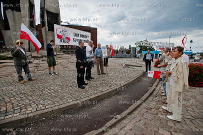 Gdansk. Plac Solidarnosci. Manifestacja z okazji Dnia...
