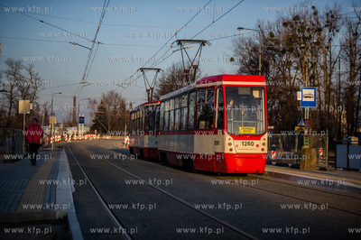 Gdansk. Zmodernizowana linia tramwajowa na Stogi. 
27.12.2014
fot....