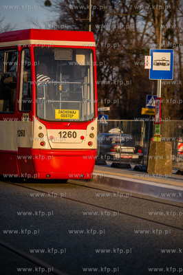 Gdansk. Zmodernizowana linia tramwajowa na Stogi. 
27.12.2014
fot....