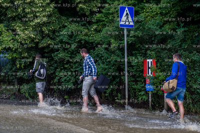 Gdańsk. Skutki silnych opadow, które przeszły nad...