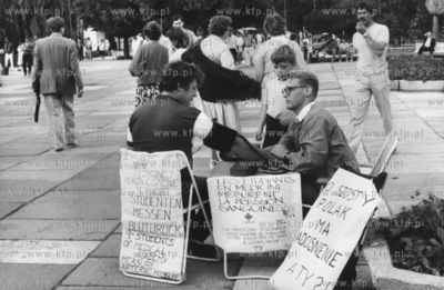 Studenci Akademii Medycznej na sopockim Monciaku w...