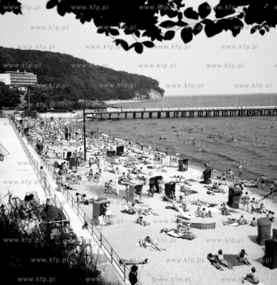 Plaza w Gdyni Orlowie. 10.07.1972 Lipiec 1972 Z. Kosycarz...