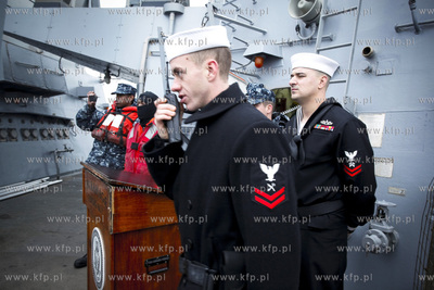 Zatoka Gdanska. Okret Marynarki Wojennej USA, USS RAMAGE...