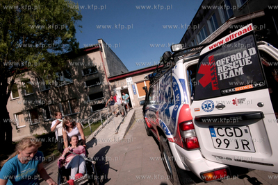 Pozar szpitala w Miastku. Splonal dach starej czesci...