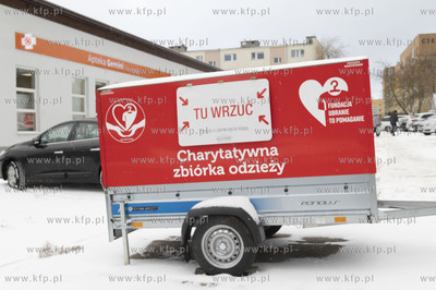 Zima w Gdańsku. Gdańsk Chełm przy ul. Witosa. Nz....