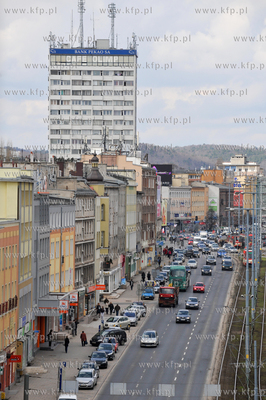 Gdansk Wrzeszcz. Aleja Grunwaldzka przed skrzyzowanie...