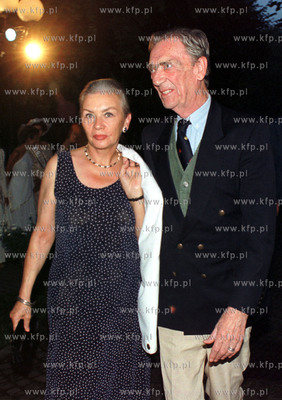 Bohdan Tomaszewski z zona na bankiecie z okazji PROKOM...