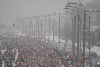 Gdansk Zaspa. Motocyklowa Parada Mikolajow. Jest to...
