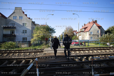 Gdansk. Remont  torow na trasie Gdansk Stocznia do...