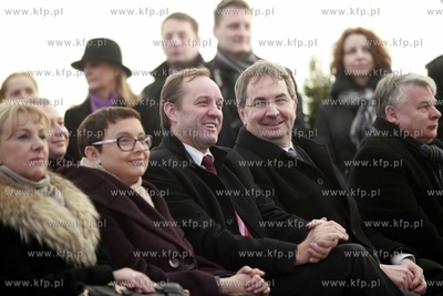 Gdansk Rebiechowo. Lotnisko im. Lecha Walesy. Uroczyste...