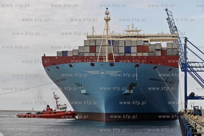 Najwiekszy kontenerowiec swiata Maersk Mc-Kinney Moller...