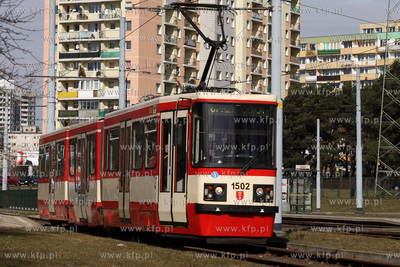 Tramwaj Konstal 114 Na linii nr. 8 na pętli Gdańsk...