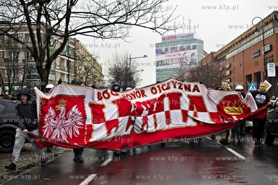 Gdańsk. Manifestacja przeciw imigrantom. 22.11.2015...