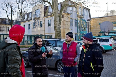 Dzień otwarty Radia Gdańsk. Nz. dziennikarz Maciej...