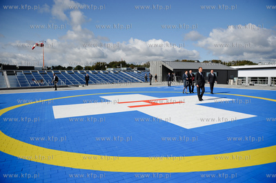 Gdansk. Uroczystosc zakonczenia budowy Centrum Medycyny...