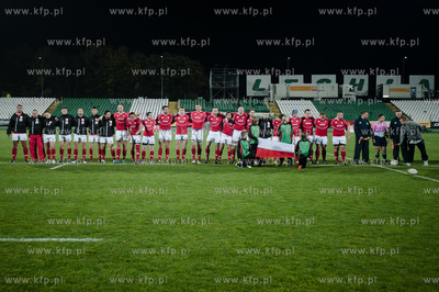 Gdansk. Stadion Miejski przy ul. Traugutta. Mecz rugby...