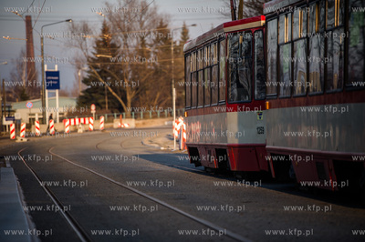 Gdansk. Zmodernizowana linia tramwajowa na Stogi. 
27.12.2014
fot....
