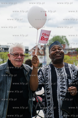 Sopot. Marsz poparcia dla Prezydenta Bronislawa Komorowskiego...