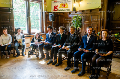 Gdansk. Nowy Ratusz. Uroczystosc wreczenia nagrod w...