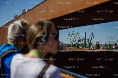 Gdansk. Swieto Historycznej sali BHP, znajdujacej sie...