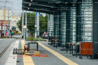 Gdansk. Ostatnie dni budowy linii tramwajowej na Morene....