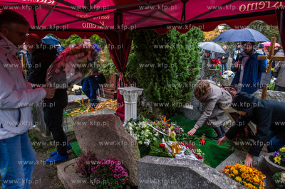 Gdansk. Cmentarz Lostowicki. Pogrzeb Magdy Kunickiej...