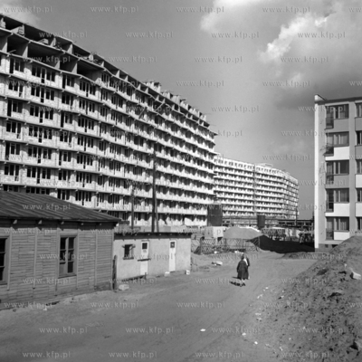 Budowa falowca przy ulicy Piastowskiej w Gdańsku.
1969
Fot....
