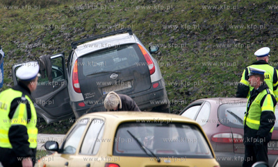 Gdansk. Wypadek na ul. Rakoczego na skrzyzowaniu przy...