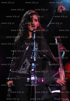 Gdansk. Plac zebran Ludowych. Scena letnia. Koncert...