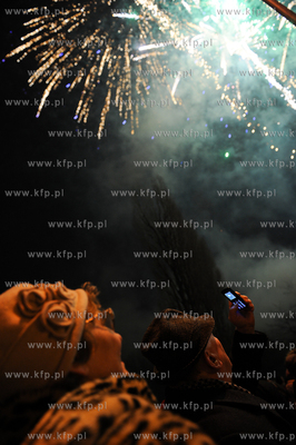 Gdynia. Skwer Kosciuszki. Mieszkancy Gdyni swietuja...