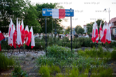 Sopot. Uroczystosc odsloniecia tablicy Ronda im. Senatora...