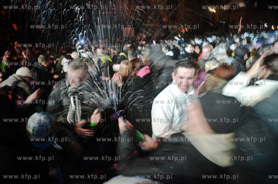 Impreza sylwestrowa na Targu Weglowym w Gdansku 31.12.2010...