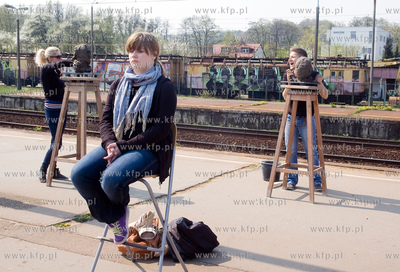 Peron kolei miejskiej w Gdyni Orlowie zamienil sie...