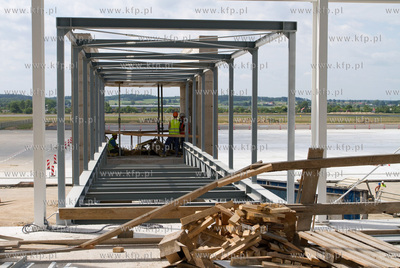 Budowa nowego terminala pasazerskiego T2 na Gdanskim...