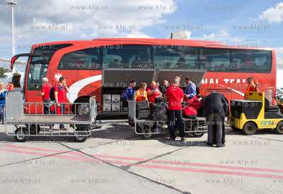 Port Lotniczy Gdansk im. Lecha Walesy, przylot reprezentacji...