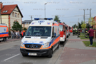 W Domu Opieki w Rumi doszlo do pozaru w pomieszczeniu...