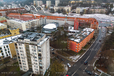 Widok na skrzyżowanie ulic Toruńskiej i Okopowej...