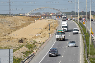 Budowa Obwodnicy Poludniowej Gdanska - wezel Straszyn.06.05.2011Fot....