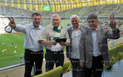 Mecz inauguracyjny na PGE Arena w Gdansku pomiedzy...