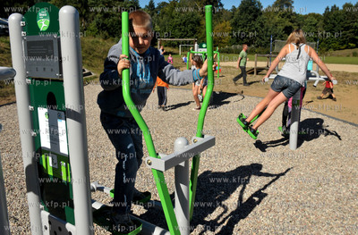 Otwarcie silowni zewnetrznej we wsi Sulmin na Kaszubach....